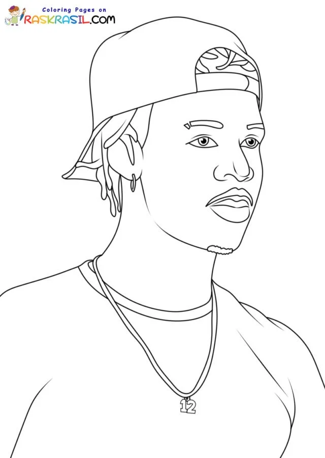 Ja Morant Coloring Pages 3