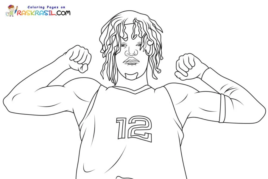 Ja Morant Coloring Pages 6
