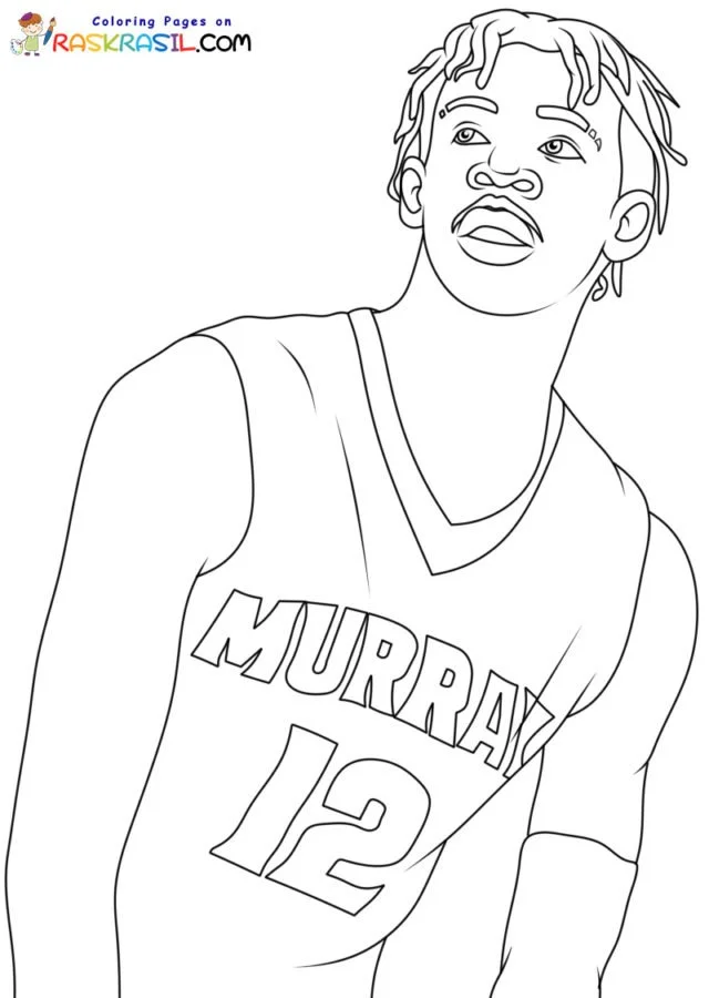 Ja Morant Coloring Pages 7