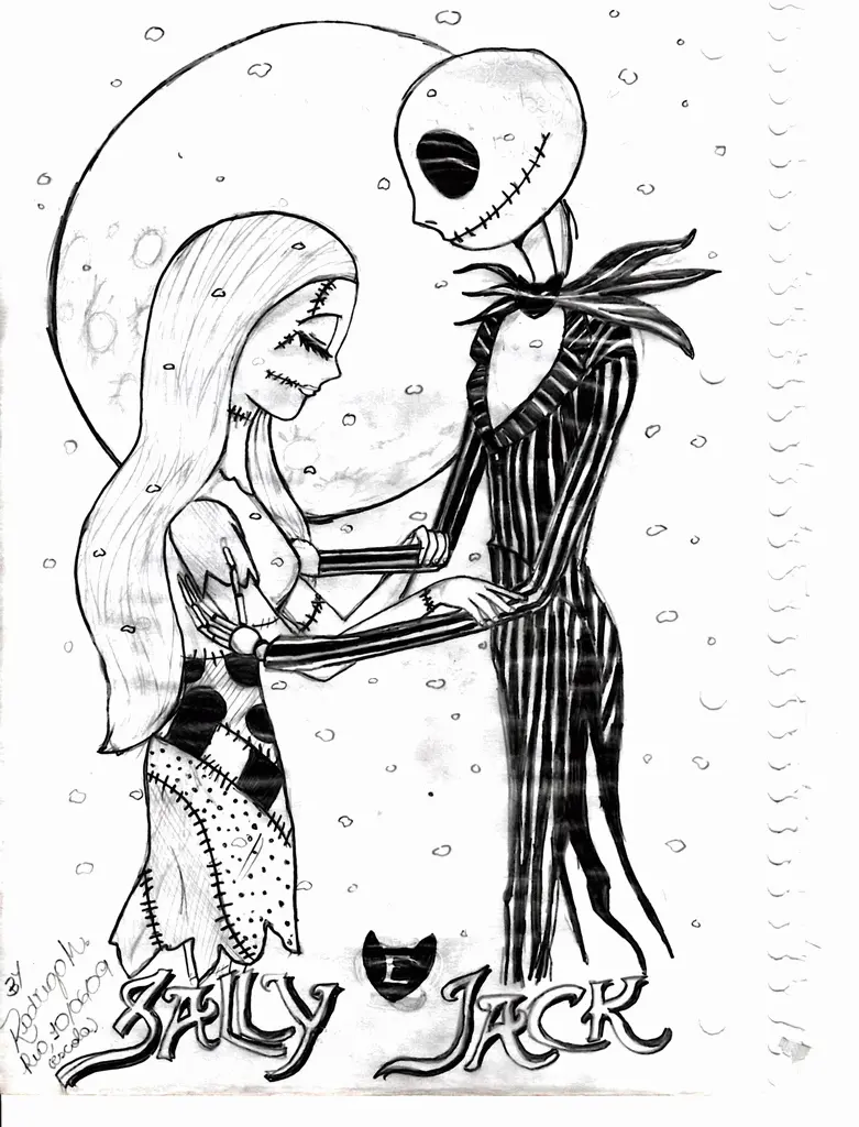 Jack Skellington Coloring Pages 11