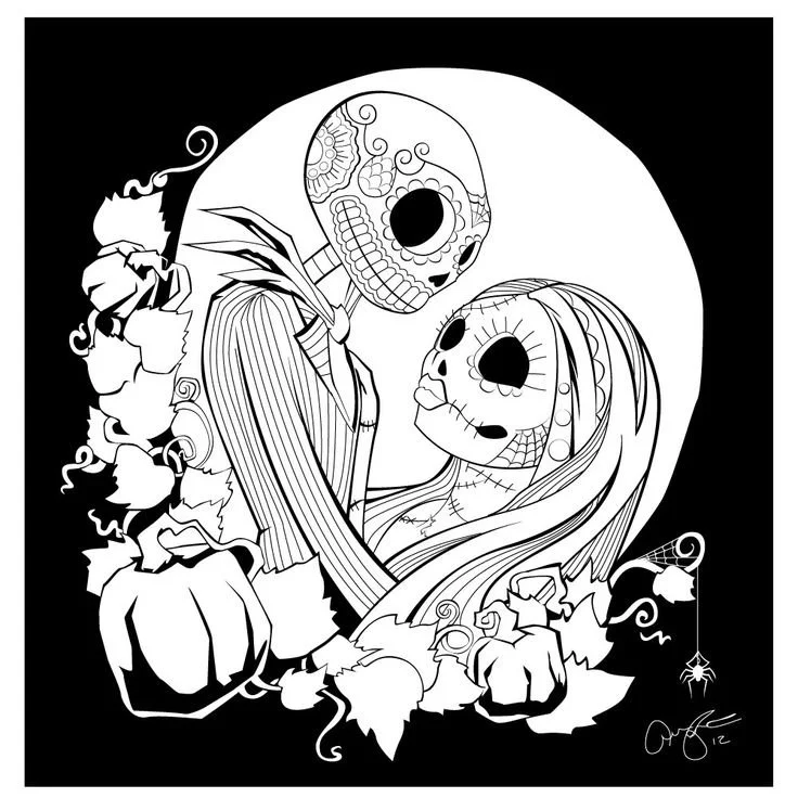 Jack Skellington Coloring Pages 19