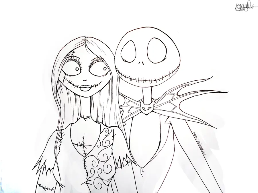 Jack Skellington Coloring Pages 22