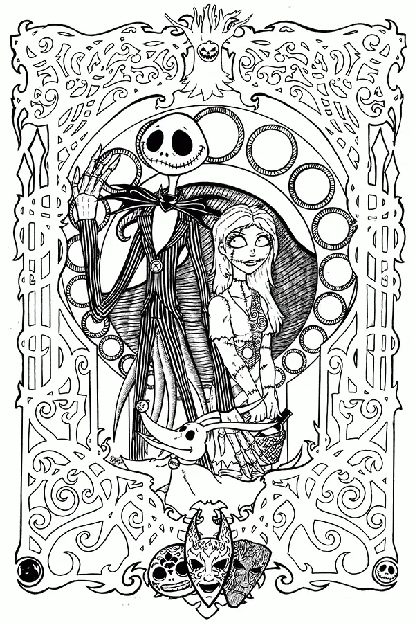 Jack Skellington Coloring Pages 35