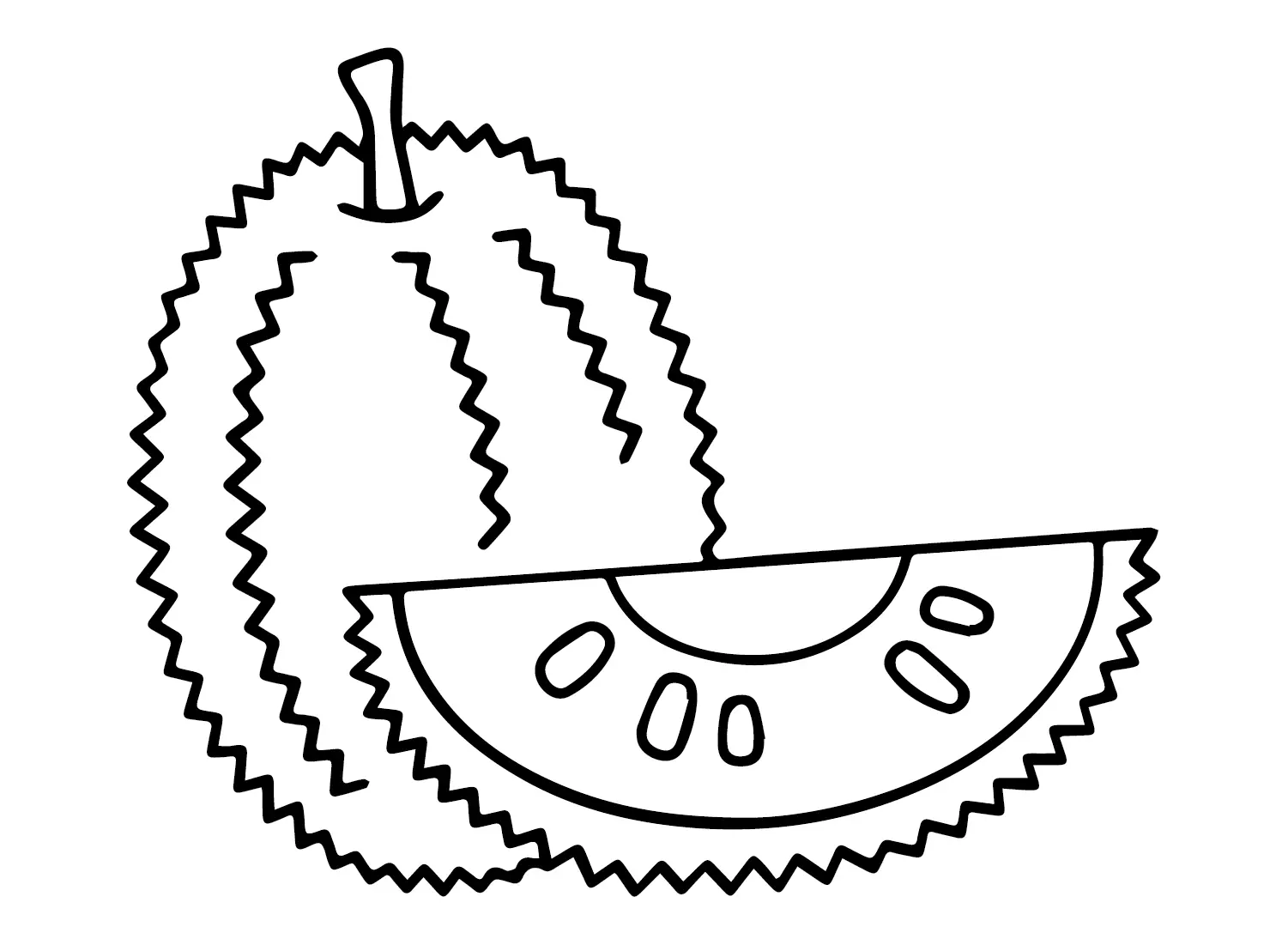 Desenhos de Jaca Para Colorir