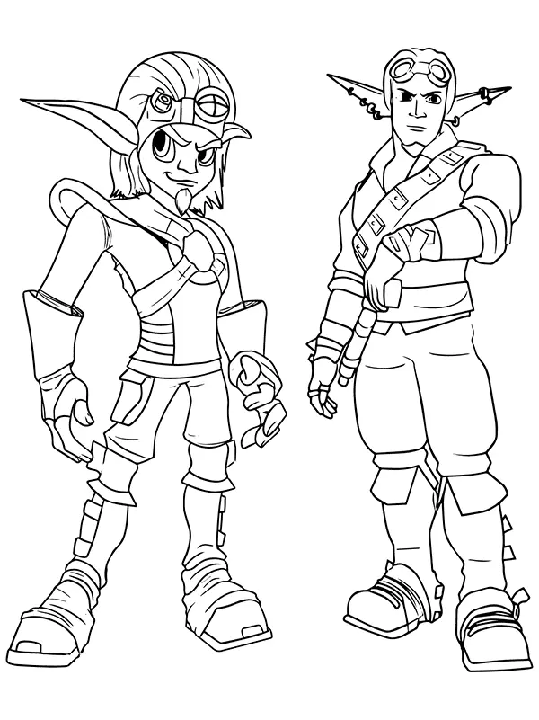 Jak und Daxter Ausmalbilder 11
