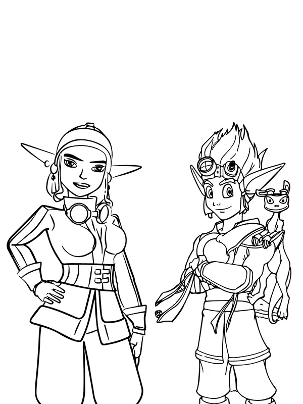 Jak und Daxter Ausmalbilder 12