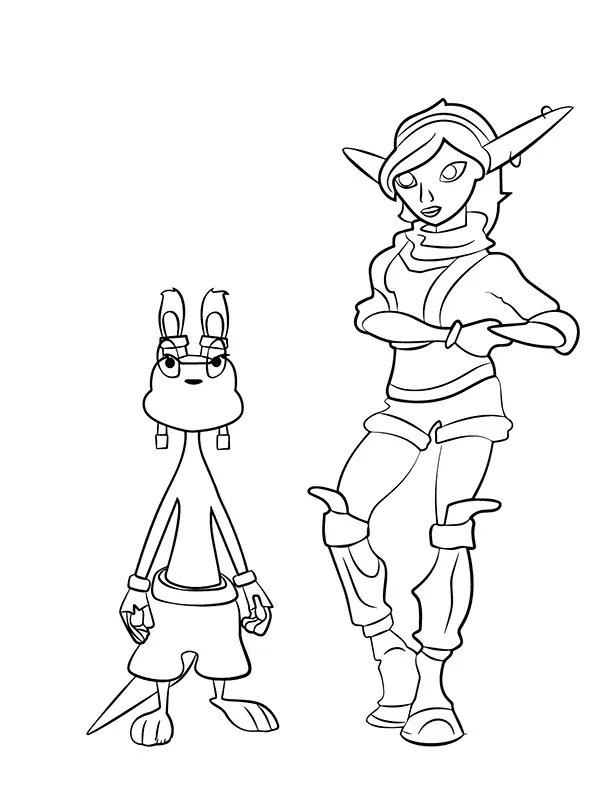 Jak und Daxter Ausmalbilder 15