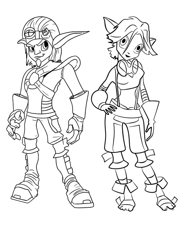 Jak und Daxter Ausmalbilder 7