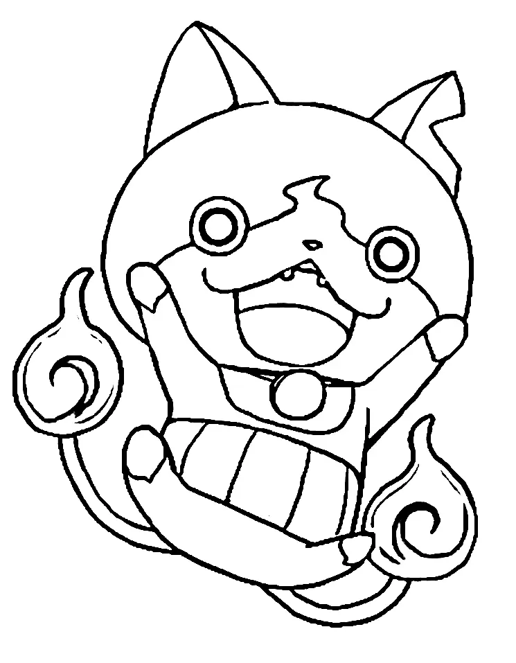 Jibanyan Para Colorear