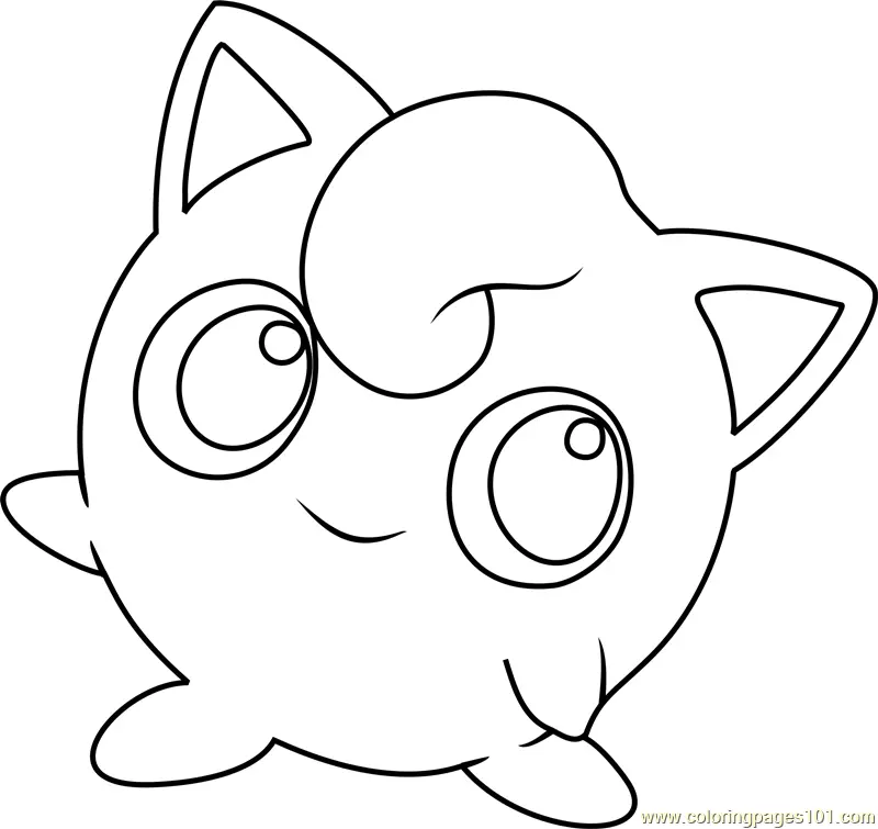 Jigglypuff Coloring Pages 1