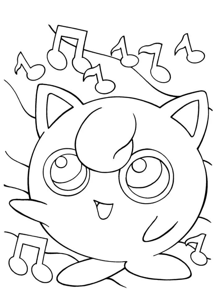 Jigglypuff Coloring Pages 11