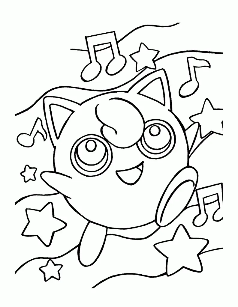 Jigglypuff Coloring Pages 18