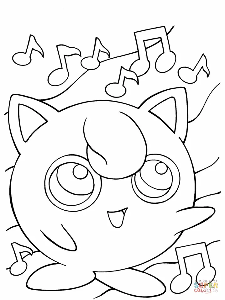 Jigglypuff Coloring Pages 2