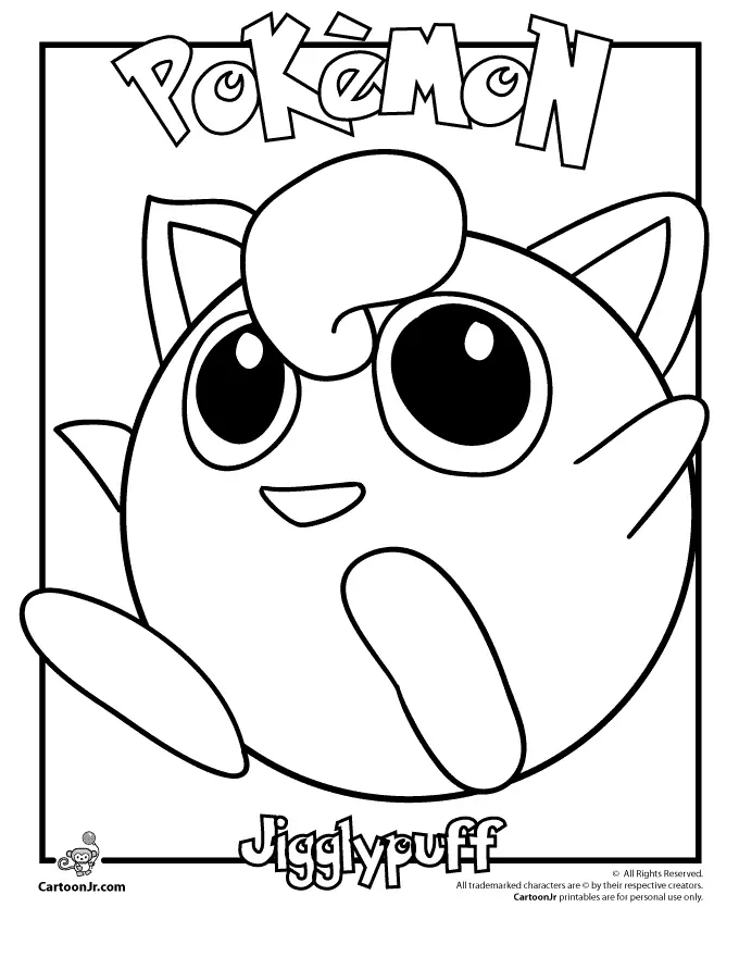 Jigglypuff Coloring Pages 3