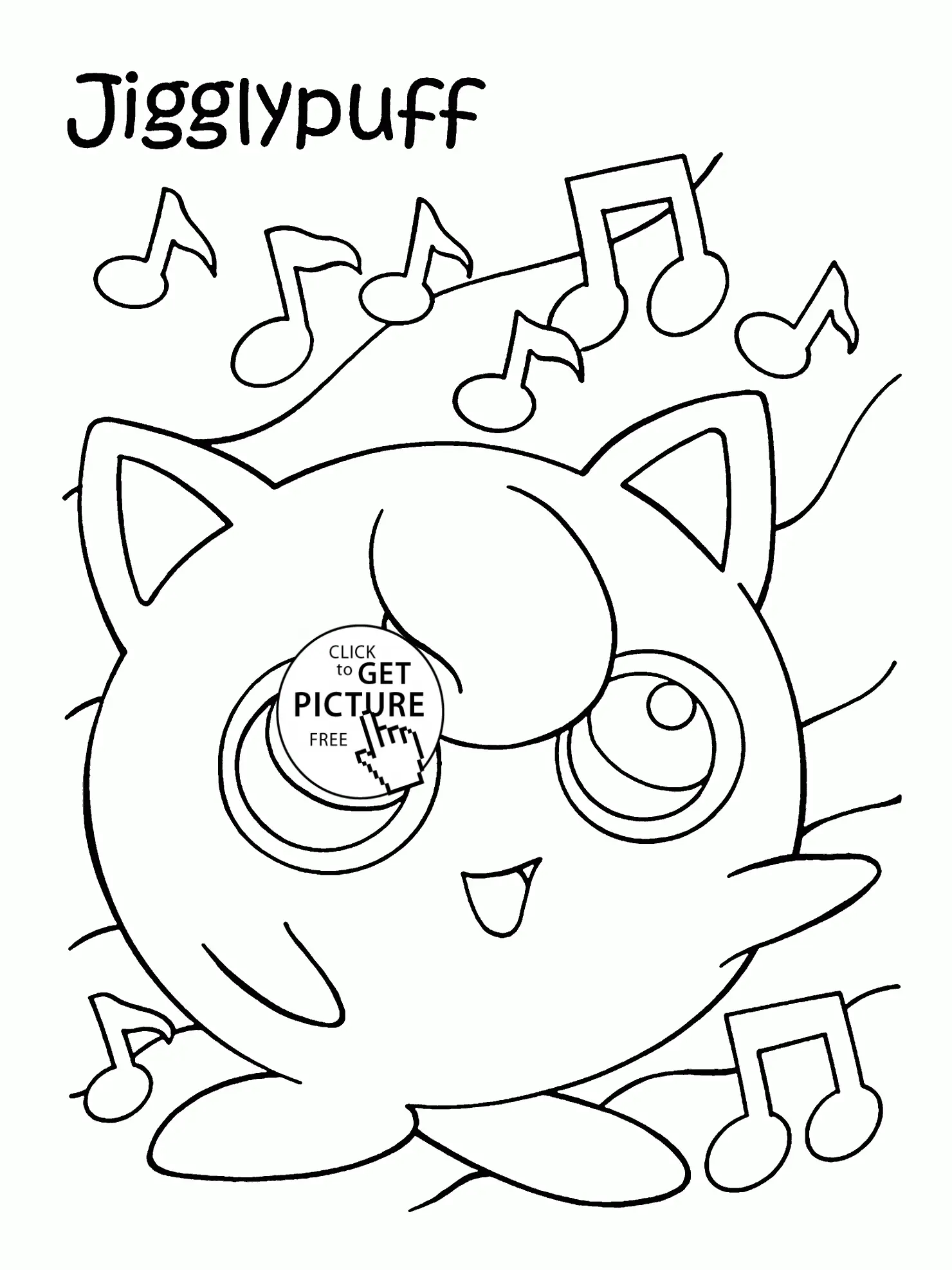 Jigglypuff Coloring Pages 4