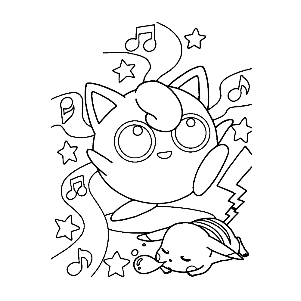 Jigglypuff Coloring Pages 5
