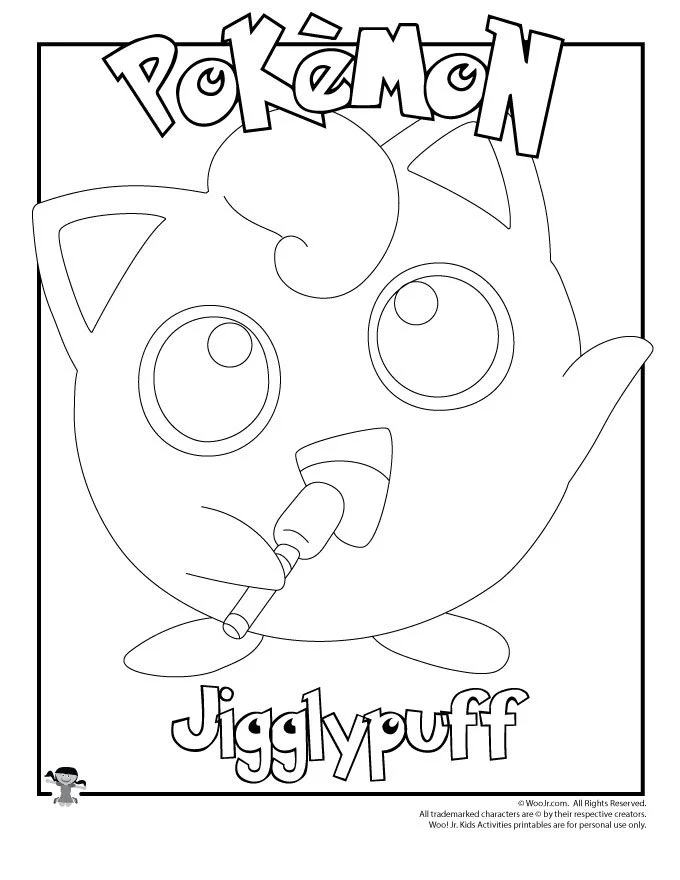 Jigglypuff Coloring Pages 7
