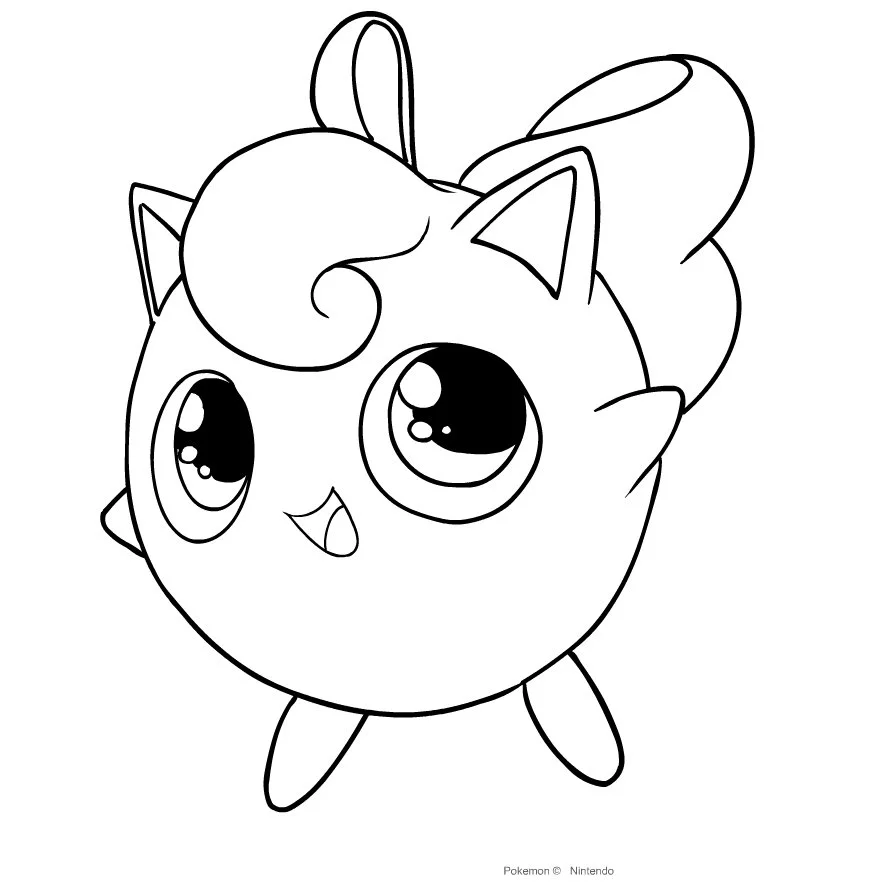 Jigglypuff Coloring Pages 9