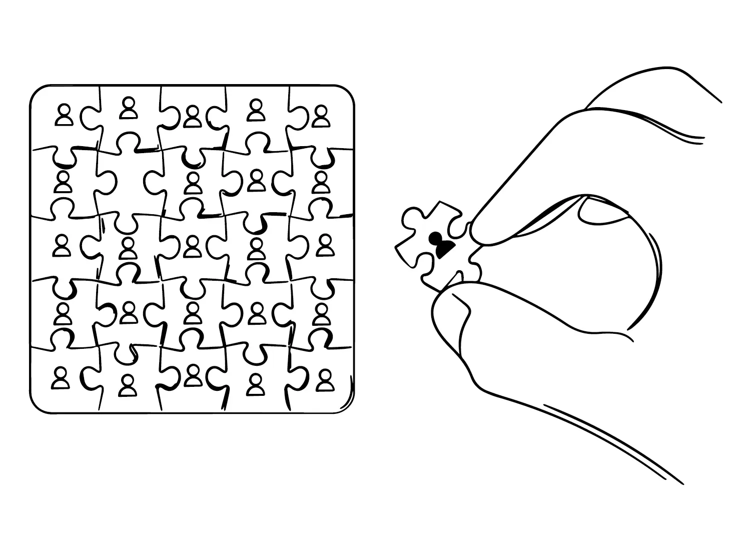 Jigsaw Puzzle Coloring Pages 17