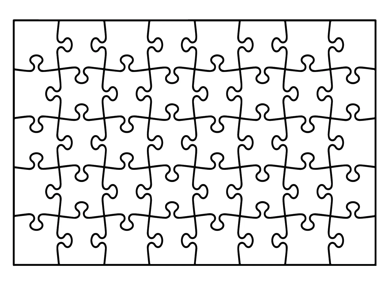 Jigsaw Puzzle Coloring Pages 2