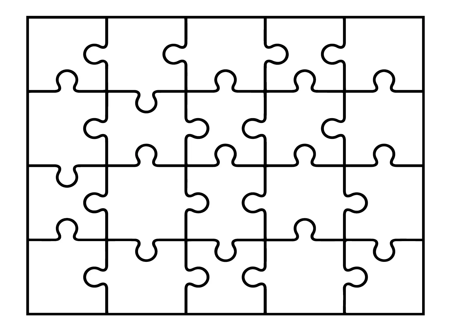 Jigsaw Puzzle Coloring Pages 9