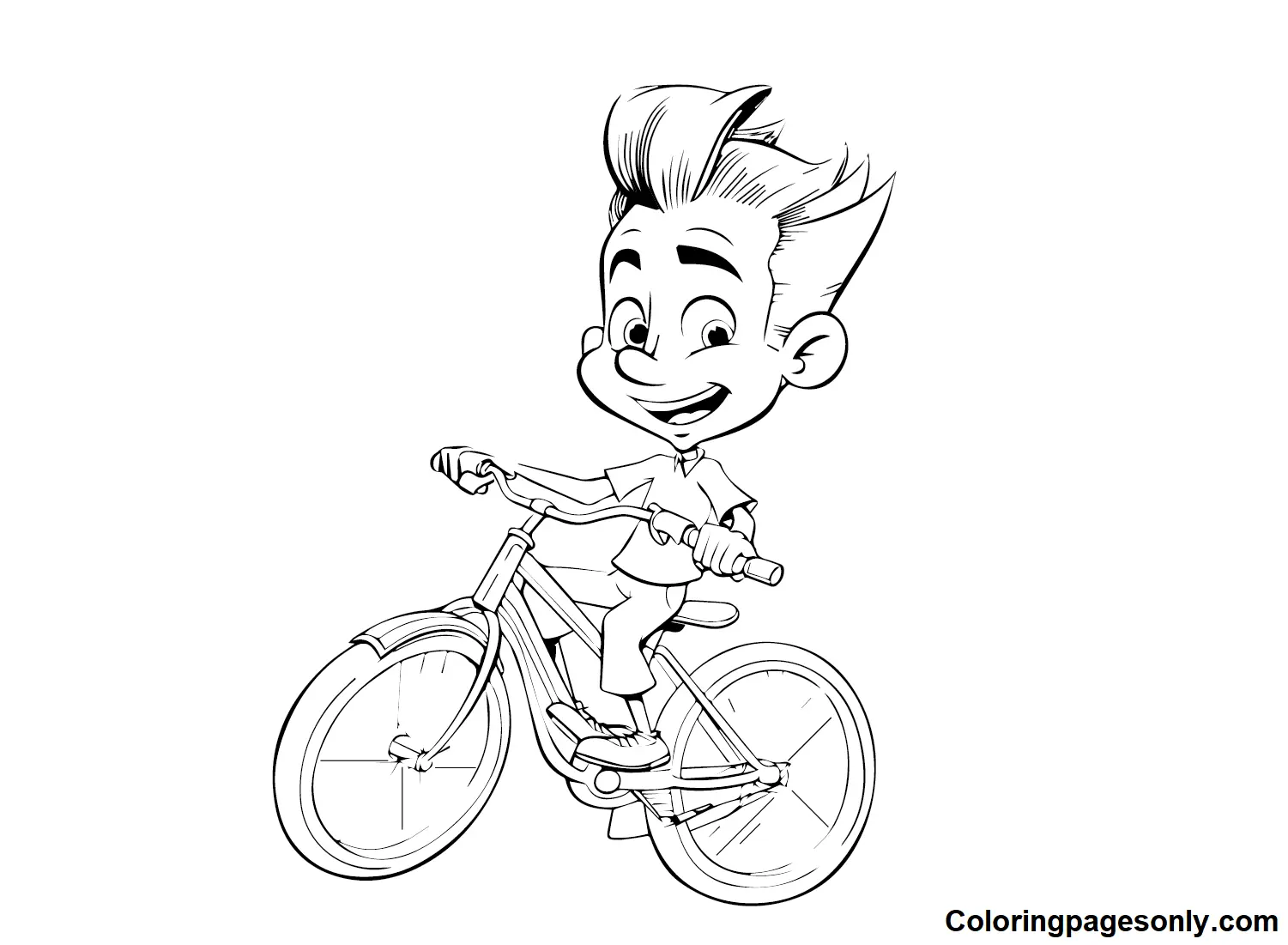 Jimmy Neutron Coloring Pages