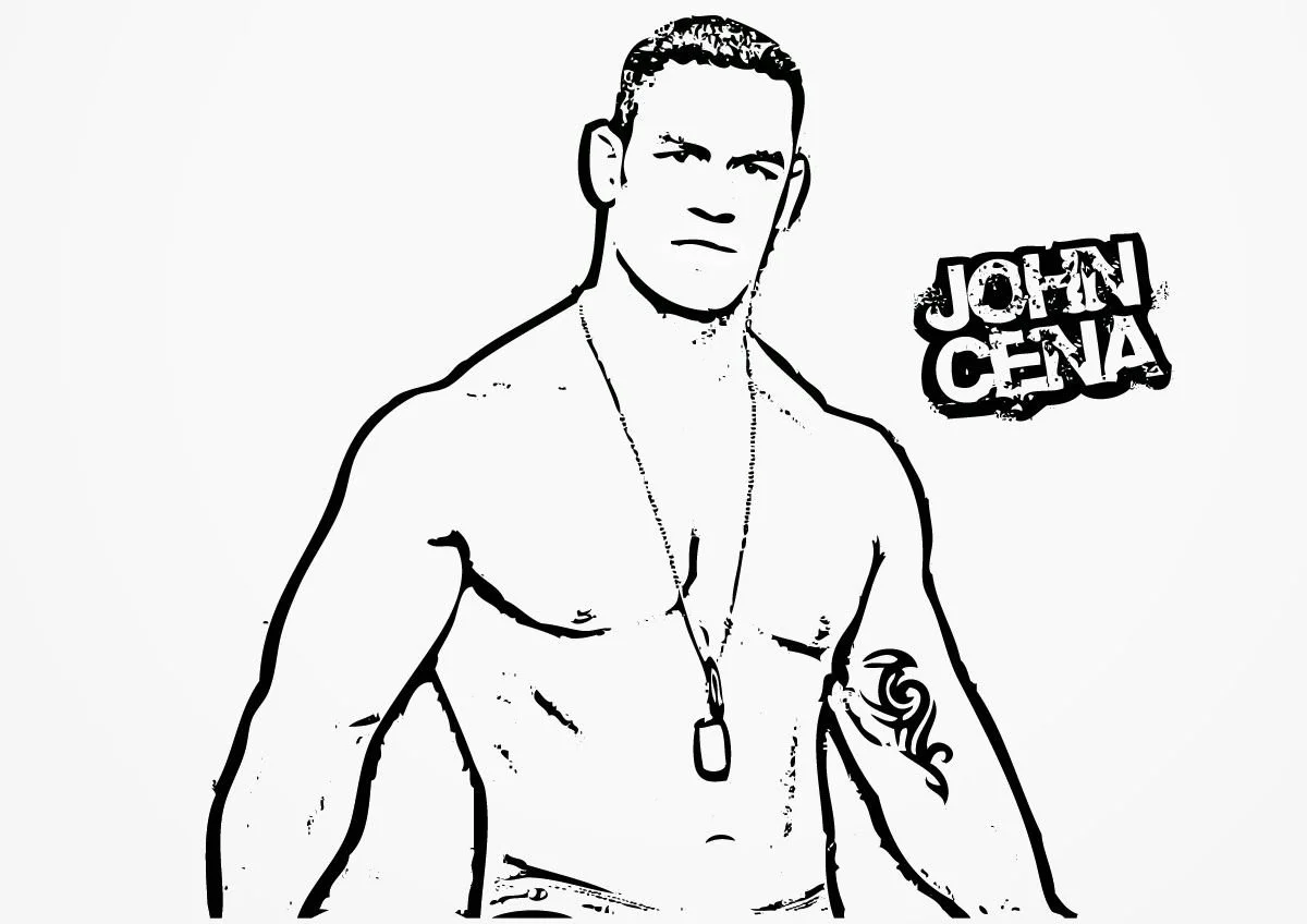 John Cena Coloring Pages 14