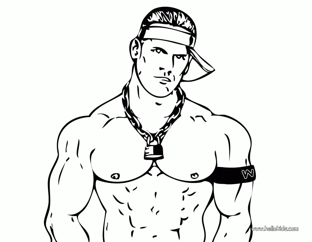 John Cena Coloring Pages 16