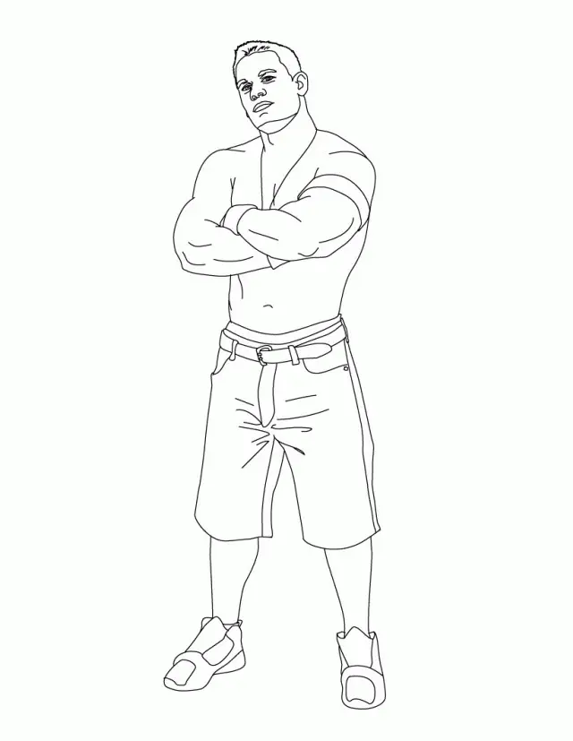 John Cena Coloring Pages 17