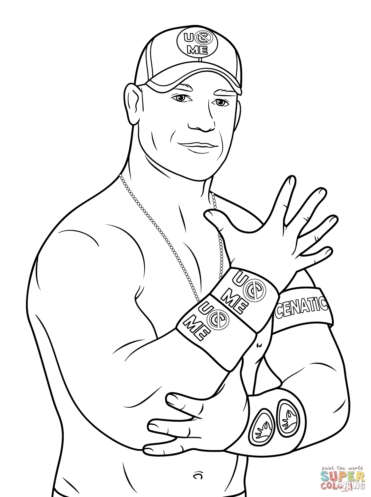 John Cena Coloring Pages 2