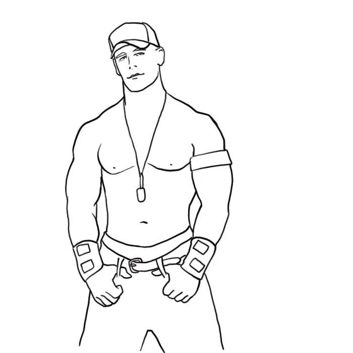John Cena Coloring Pages 24