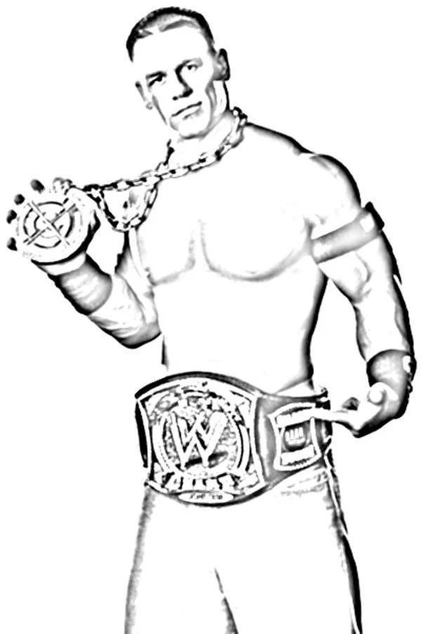 John Cena Coloring Pages 28