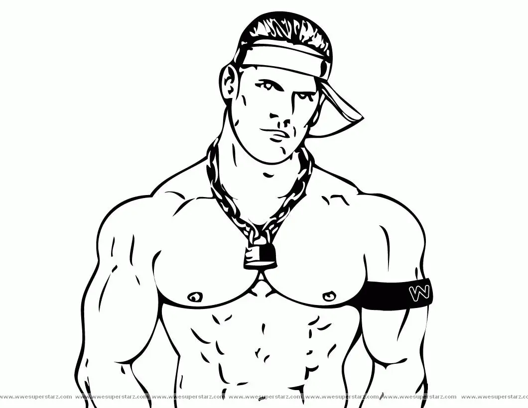 John Cena Coloring Pages 3