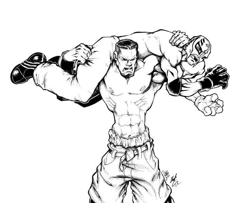 John Cena Coloring Pages 5