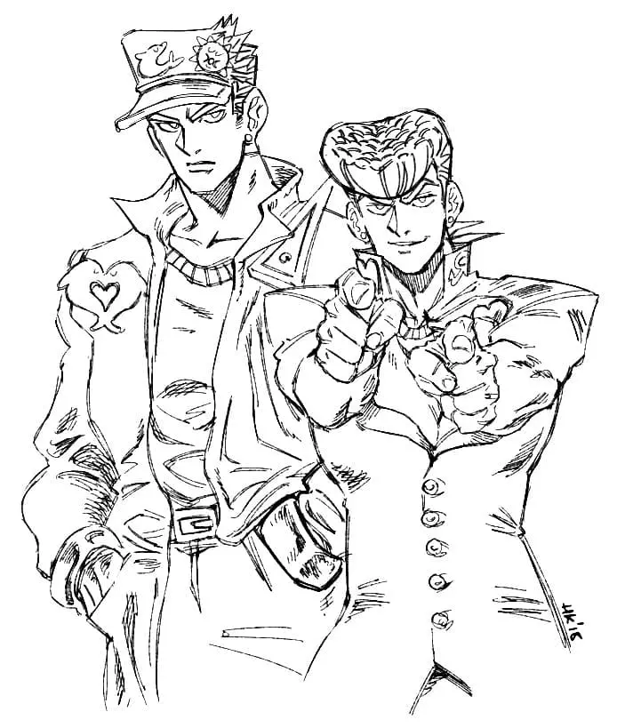 JoJo's Bizarre Adventure Ausmalbilder 13