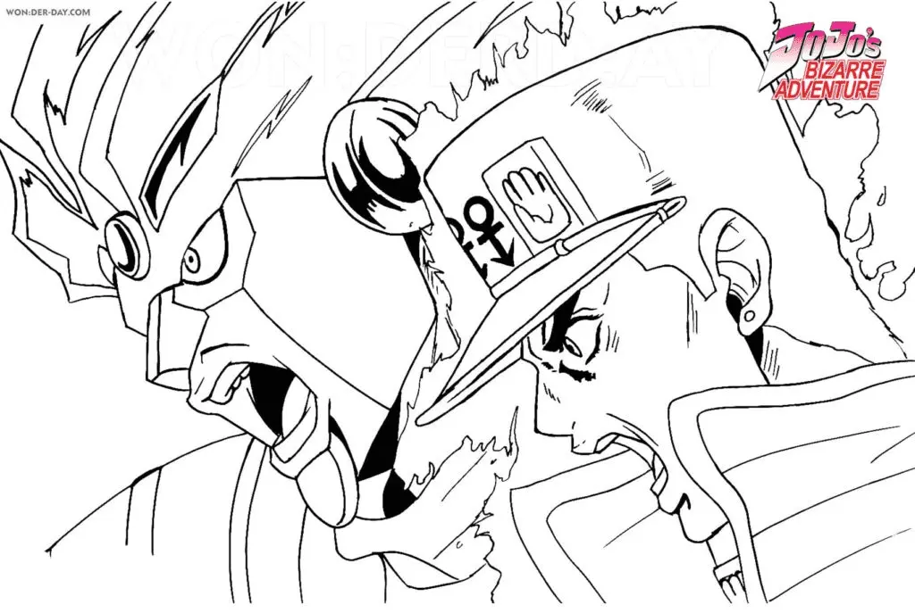 JoJo's Bizarre Adventure Ausmalbilder 21