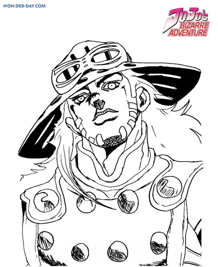 JoJo's Bizarre Adventure Ausmalbilder 22