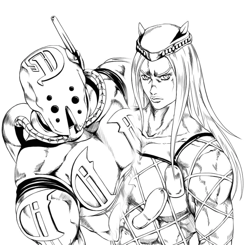 JoJo's Bizarre Adventure Ausmalbilder 23