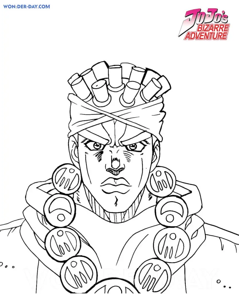 JoJo's Bizarre Adventure Ausmalbilder 33