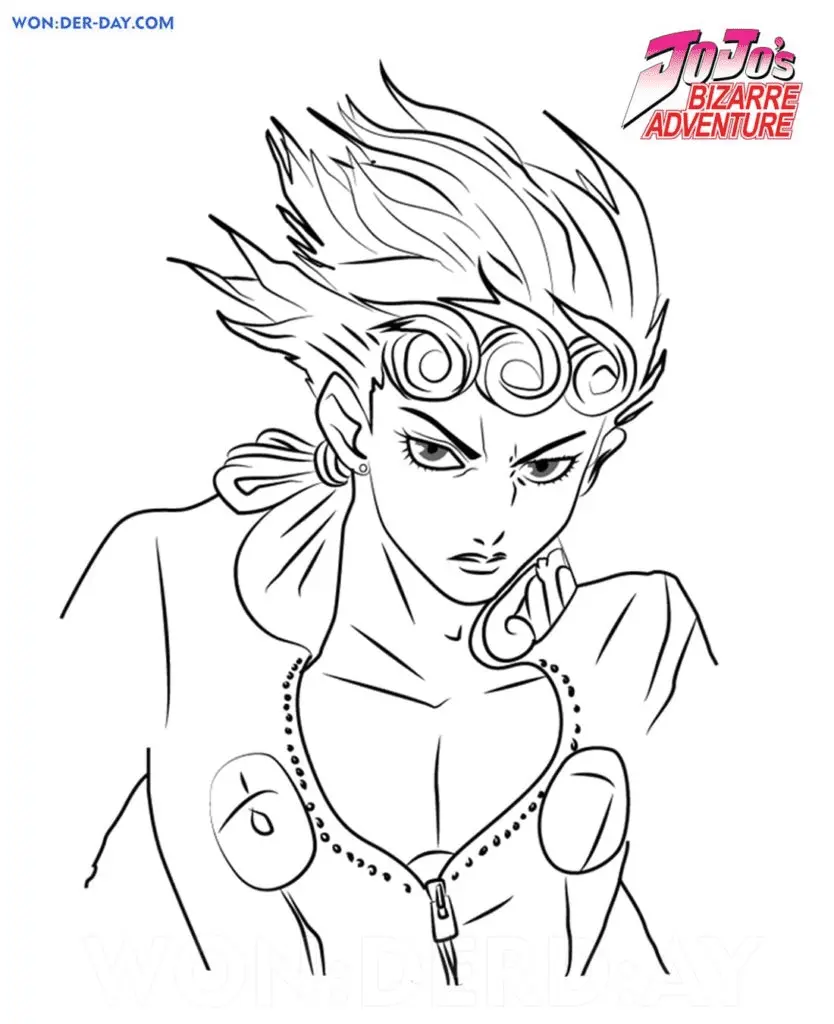 JoJo's Bizarre Adventure Ausmalbilder 45
