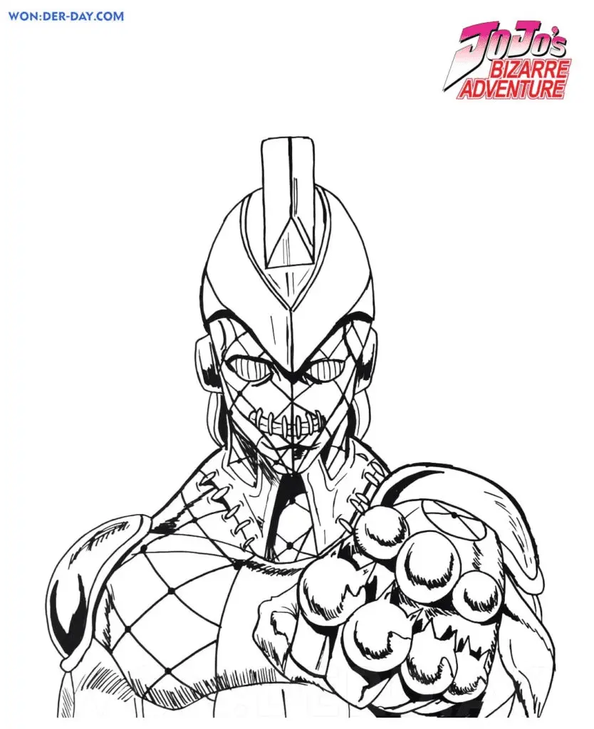 Desenhos de JoJo s Bizarre Adventure Para Colorir 49