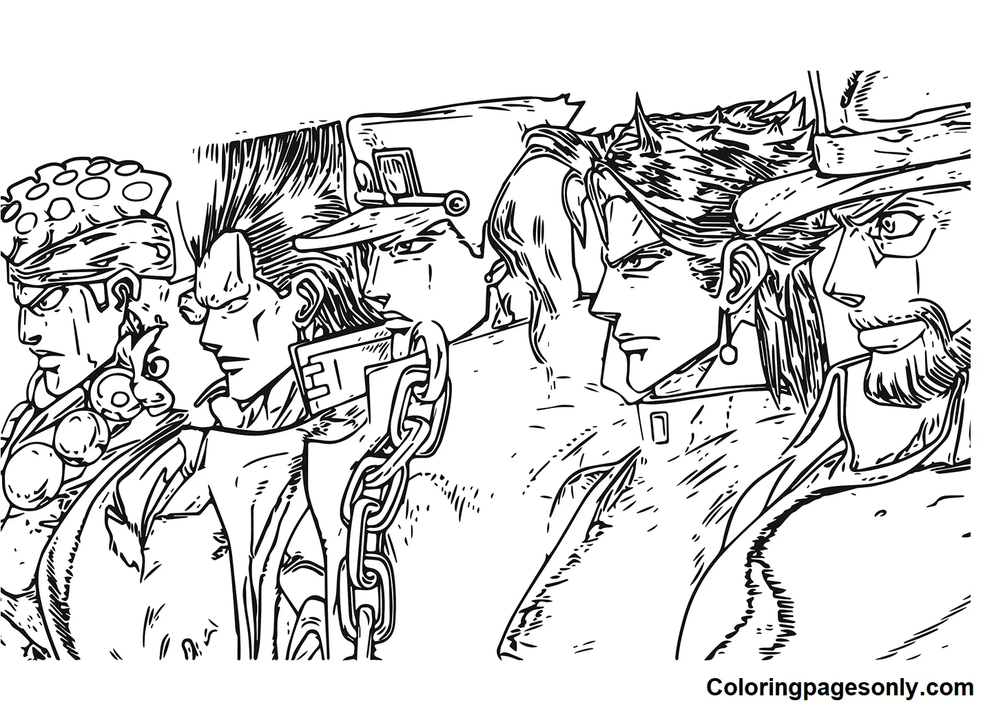 JoJo's Bizarre Adventure Ausmalbilder 63
