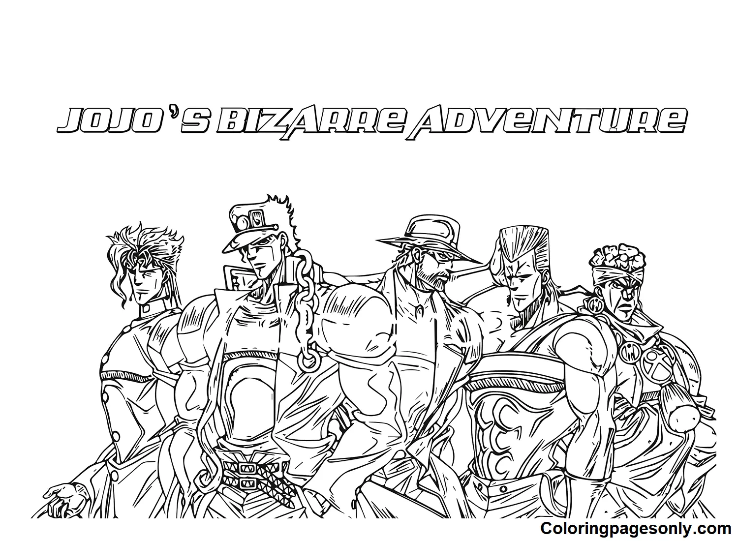 JoJo's Bizarre Adventure Ausmalbilder 65