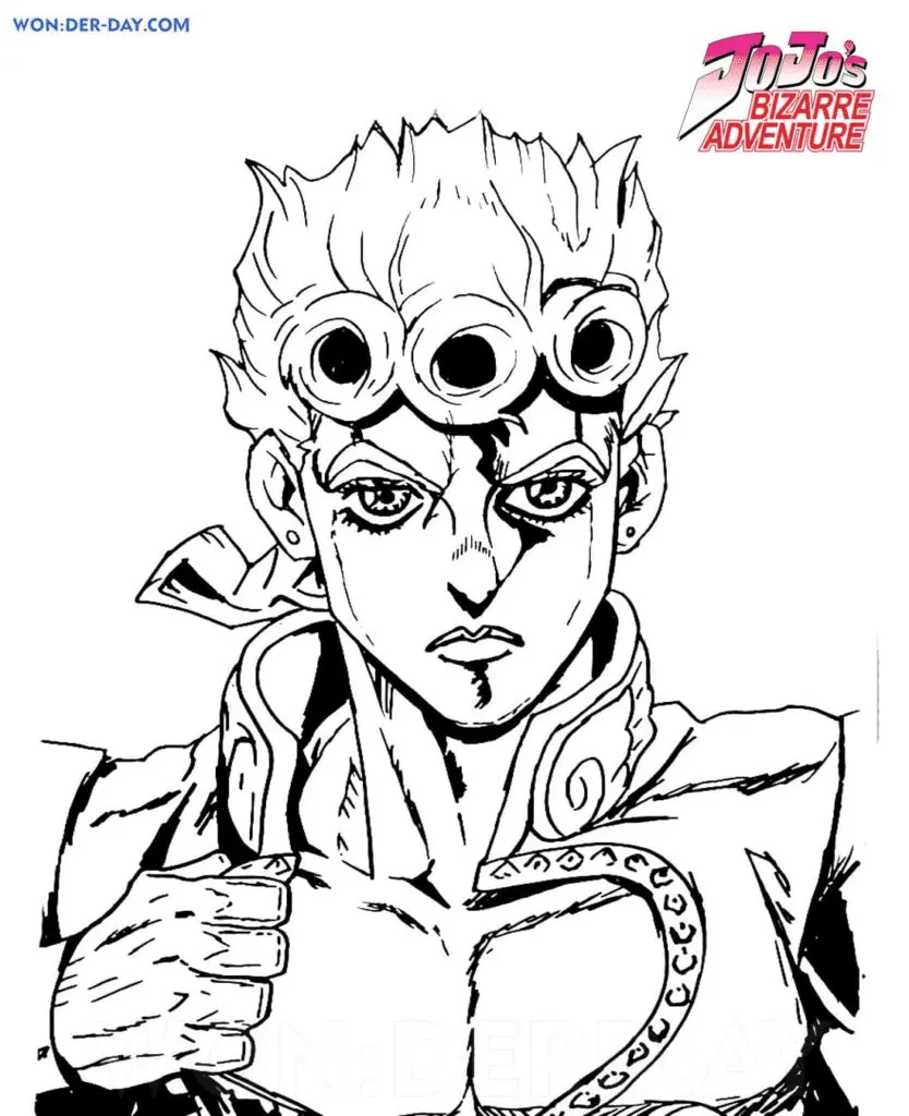 JoJo's Bizarre Adventure Ausmalbilder 8