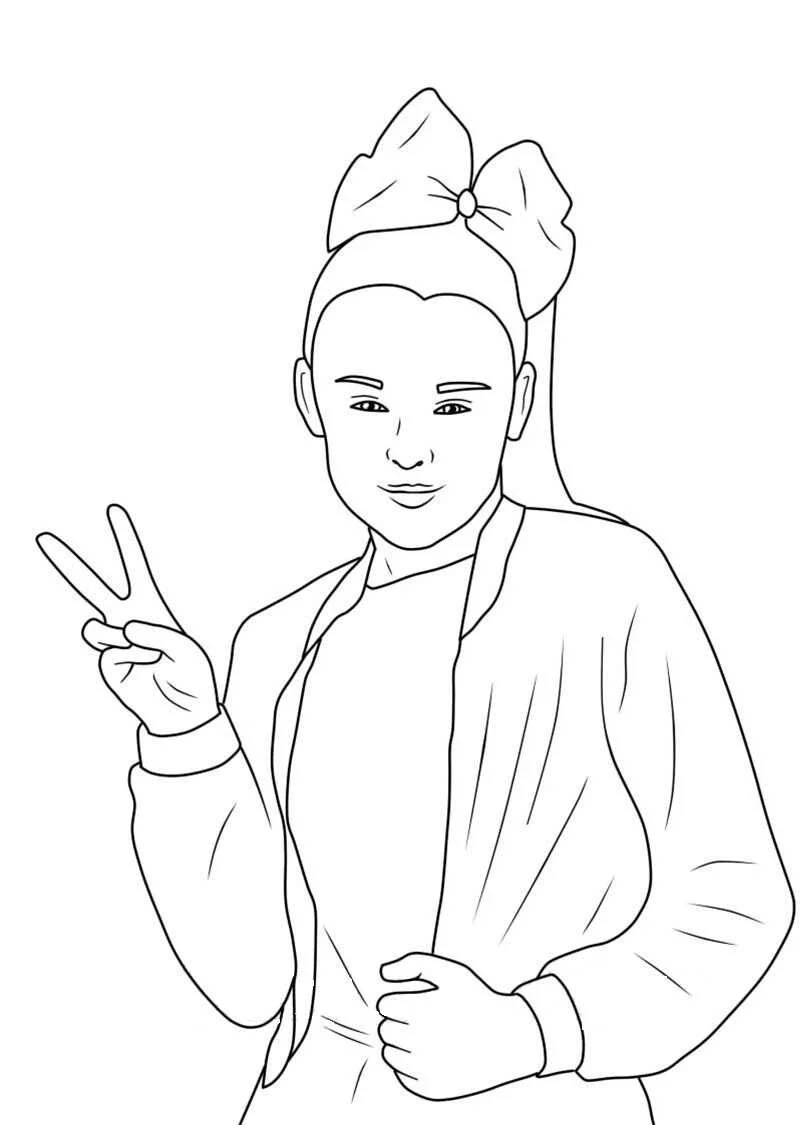 Desenhos de Jojo Siwa Para Colorir 15
