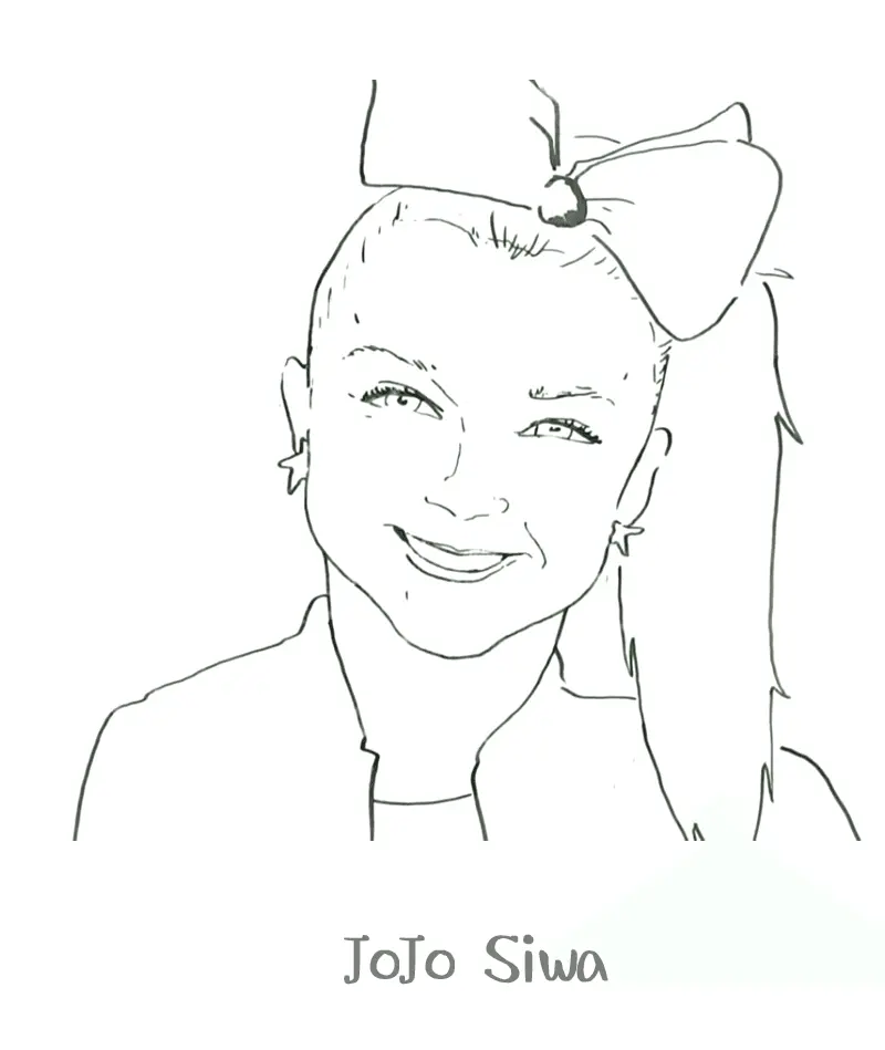 Desenhos de Jojo Siwa Para Colorir 32