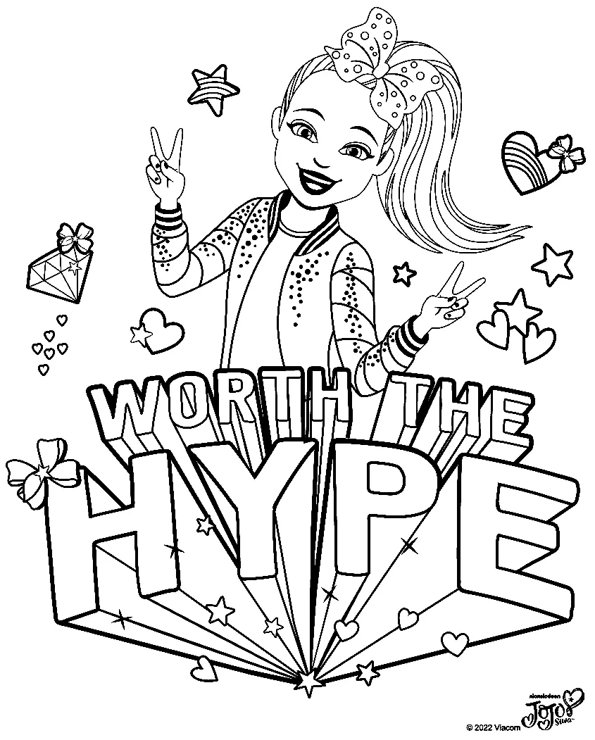 Jojo Siwa Coloring Pages 80