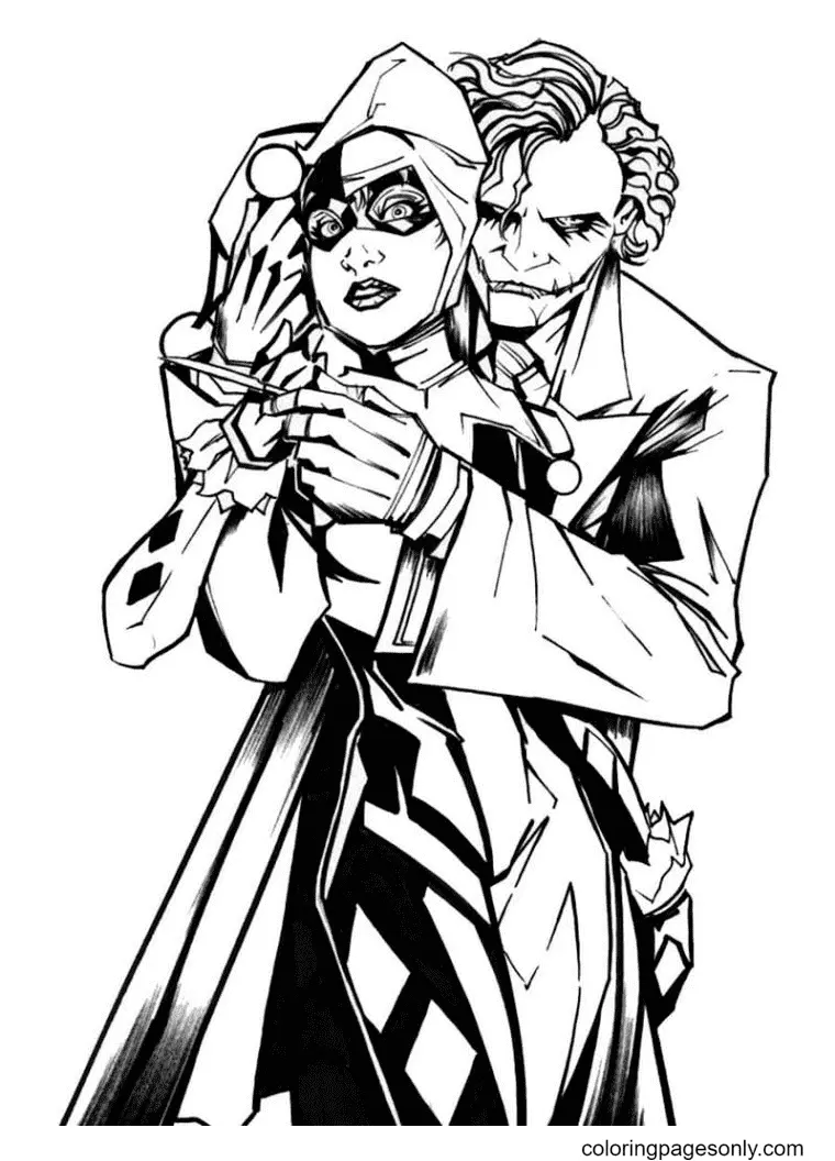 Desenhos de Joker Para Colorir 14