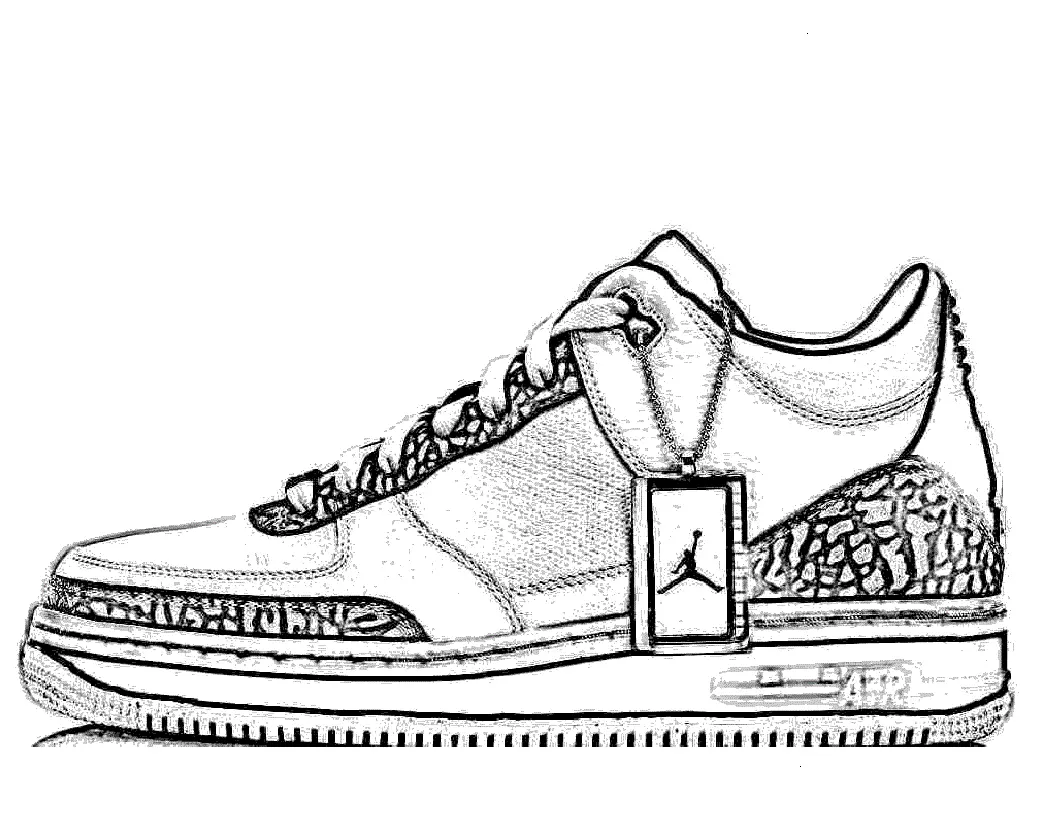 Jordan 4 Coloring Pages 6