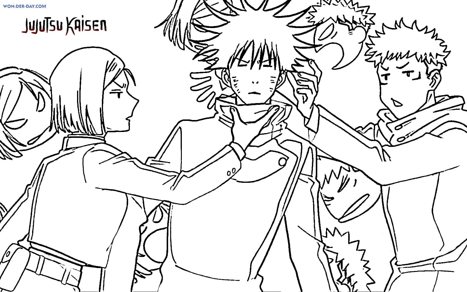 Jujutsu Kaisen Coloring Pages 19